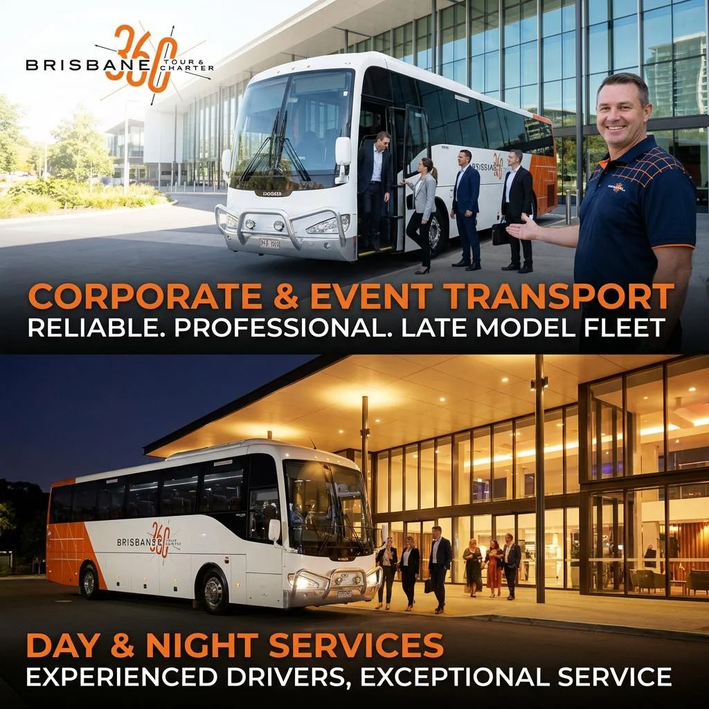 What's the best way to transport staff to a corporate event in Brisbane?